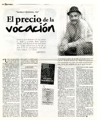 El precio de la vocación  [artículo] Andrés Carrasco Ruiz.