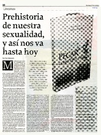 Prehistoria de nuestra sexualidad, y así nos va hasta hoy  [artículo] Tito Matamala.