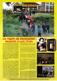 La Región de Concepción despidió a Luis Vitale  [artículo].