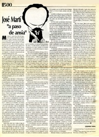 José Martí "a paso de ansia"  [artículo] Virginia Vidal.