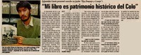 "Mi libro es patrimonio històrico del Colo"  [artículo] :