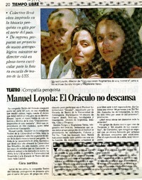 Manuel Loyola : El Oráculo no descansa  [artículo]