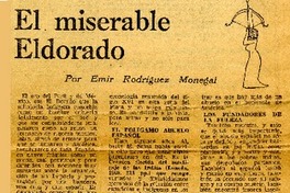 El miserable El Dorado  [artículo] Emir Rodríguez Monegal.
