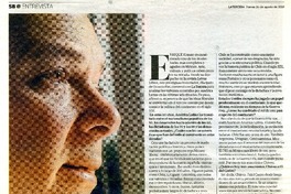 "Tras las pesadillas, América Latina ha optado por la madurez cívica" (entrevista)  [artículo] Gaspar Hübner.