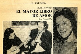 El libro mayor de amor  [artículo] Juan Andrés Piña.