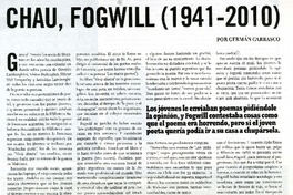Chau, Fogwill (1941-2010)  [artículo] Germán Carrasco.