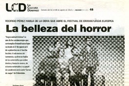 La belleza del horror  [artículo] Gabriela García.