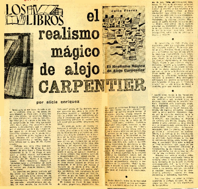El Realismo mágico de Alejo Carpentier  [artículo] Alicia Enríqez.