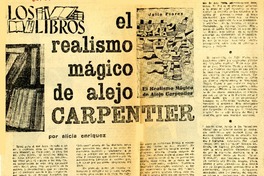 El Realismo mágico de Alejo Carpentier  [artículo] Alicia Enríqez.