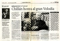 Chilllán honra al gran Volodia  [artículo]Alvaro Peña.