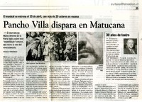 Pancho Villa dispara en Matucana  [artículo]Francia Fernández.