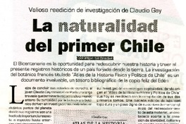 La naturalidad del primer Chile  [artículo] Juan Miguel San Cristóbal.