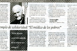 Un ejemplo de solidaridad  [artículo] Liliana Lòpez Bustos y Carmen Castellòn.