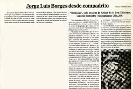 Jorge Luis Borges desde compadrito  [artículo] Marino Muñoz Lagos.