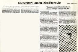El escritor Ramòn Dìaz Eterovic  [artículo] Marino Muñoz Lagos.