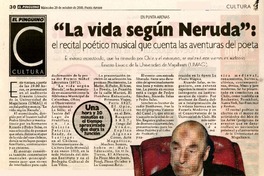 La vida segùn Neruda  [artículo]