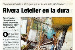 Rivera Letelier en la dura  [artículo].