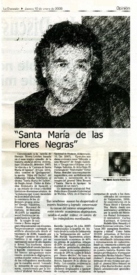 "Santa María de las Flores Negras"  [artículo]Marco Aurelio Reyes Coca.