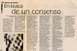 En busca de un consenso  [artículo]Javiera Fuentes Durán.