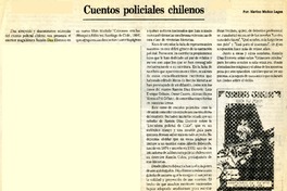 Cuentos policiales chilenos  [artículo] Marino Muñoz Lagos.