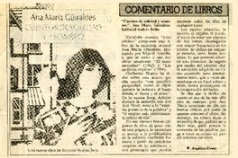 "Cuentos de soledad y asombro"  [artículo] Angélica Rivera.