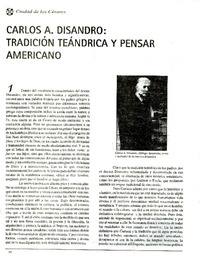 Carlos A. Disandro, tradición teándrica y pensar americano  [artículo] Arnaldo C. Rossi.