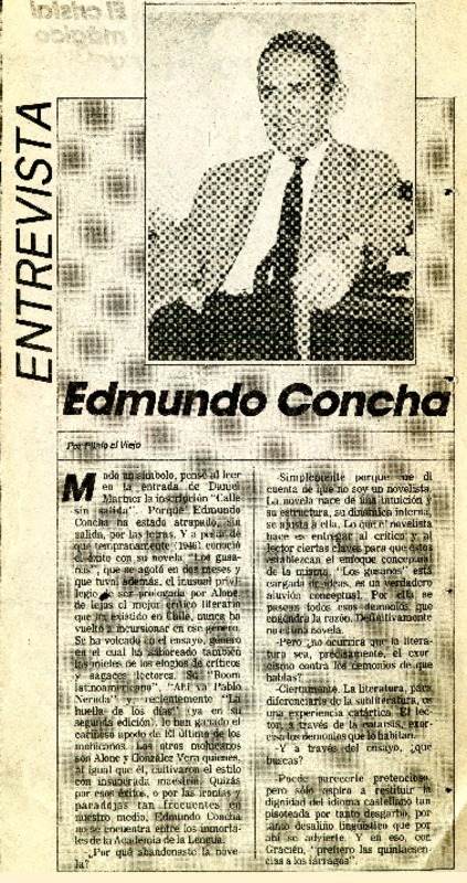 Edmundo Concha  [artículo] Plinio el Viejo.