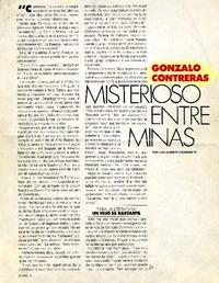 Misterioso entre minas  [artículo] Luis Alberto Ganderats.