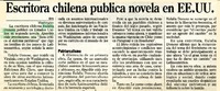 Escritora chilena publica novela en EE.UU  [artículo].