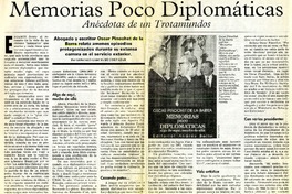 Memorias poco diplomáticas  [artículo] Gonzalo García de Cortázar