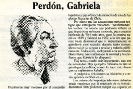 Perdón, Gabriela  [artículo] Iván González G.