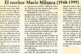 El escritor Mario Milanca (1948-1999)  [artículo] Julio Cid Báez