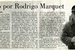 Duelo por Rodrigo Marquet  [artículo] Marcela Fuentealba