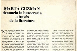 Marta Guzmán  [artículo] Rosario Larraín.