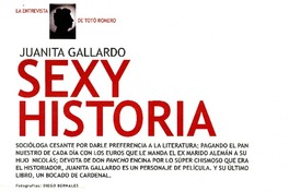 Sexy historia: [entrevista] [artículo] Graciela Romero.