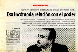 Esa incómoda relación con el poder  [artículo] Cristóbal Peña.