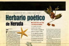 Herbario poético de Neruda  [artículo] Claudio Vergara S.