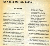 El Abate Molina, poeta  [artículo] Manuel Francisco Mesa Seco.