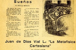 Juan de Dios Vial L.: "la metafísica cartesiana"  [artículo] Ignacio Valente.