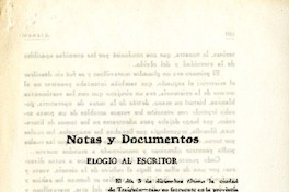 Notas y documentos  [artículo] Fernando Morales Godoy.