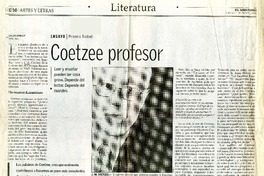Coetzee profesor  [artículo] Karin Nisenbaum.