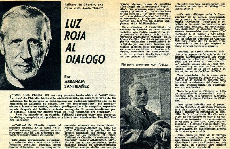 Luz roja al diálogo  [artículo] Abraham Santibáñez.