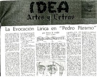 La evocación lírica en "Pedro Páramo"  [artículo] Didier T. Jaer.