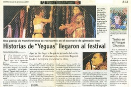 Historias de "Yeguas" llegaron al festival  [artículo]Victoria Martínez Antipa.
