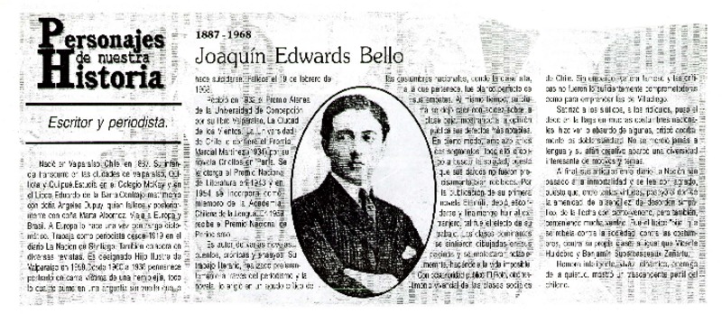 Joaquín Edwards Bello  [artículo].