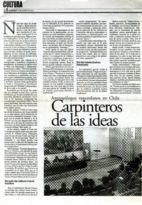 Carpinteros de las ideas  [artículo] Fernando Barraza.