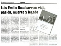 Luis Emilio Recabarren : vida, pasión, muerte y legado  [artículo] Claudio Rodríguez Morales.