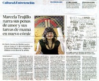 Marcela Trujillo narra sus penas de amor y sus tareas de mamà en nuevo còmic  [artículo] Denisse Espinoza A.