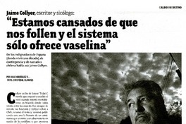 "Estamos cansados de que nos follen y el sistema sólo ofrece vaselina" (entrevista)  [artículo] Ana Rodríguez S.