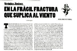 En la frágil fractura que suplica al viento  [artículo] Bruno Vidal.